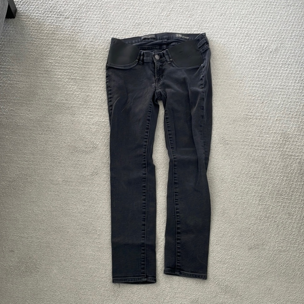 J.Crew Black Maternity Toothpick Jeans